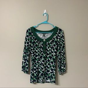 Ann Taylor geometric top